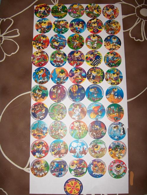 NL 24 GAME FLIPPO nr 291t/m 340 + 421 t/m 430 + varianten +B, Verzamelen, Flippo's, Losse flippo's, Cheetos 24 Game, Chester Cheetos