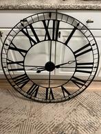 Grote industriële wandklok – zwart met Romeinse cijfers, Ophalen, Wandklok