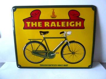 panneau d'affichage en émail, vélo ancien, rétro, vintage, Enlèvement ou Envoi, Panneau publicitaire