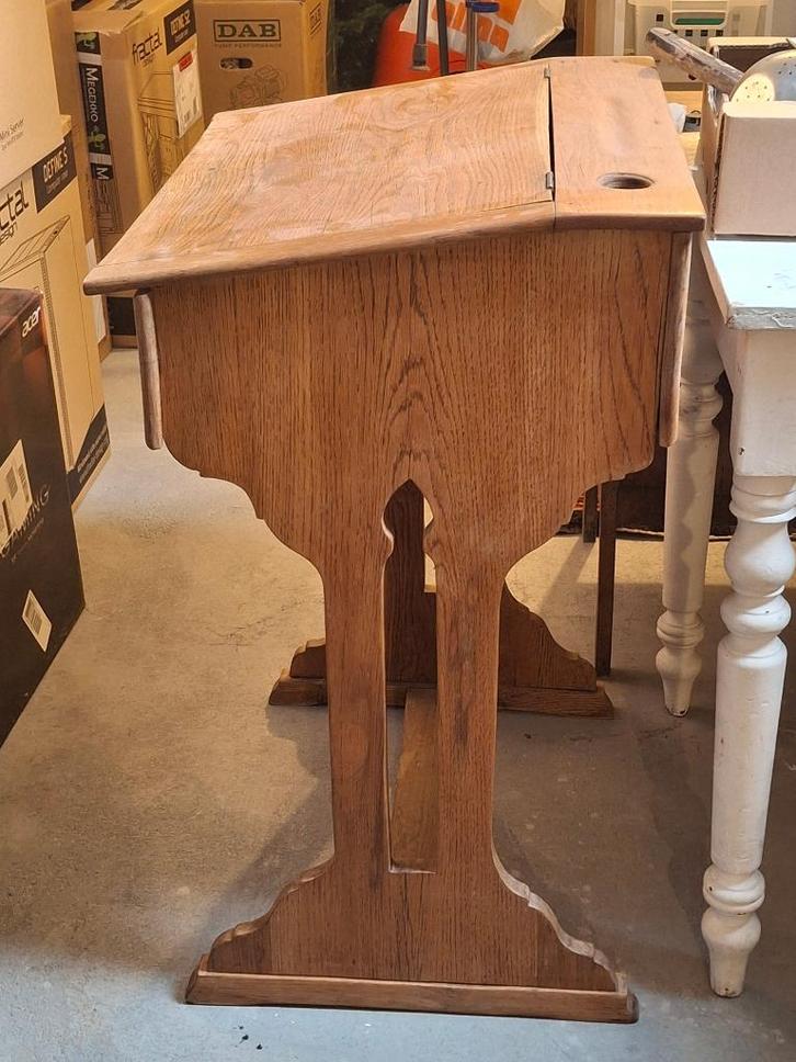 antieke oude lessenaar in hout (eik), Antiek en Kunst, Antiek | Kantoor en Zakelijk, Ophalen