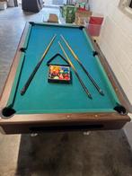 Pooltafel (LxBxH - 220x180x82) met keus, ballen en triangel, Sports & Fitness, Billards & Billards américains, Enlèvement, Utilisé