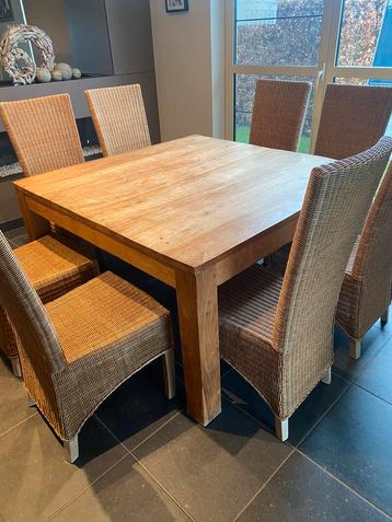 Tafel Vierkant teak