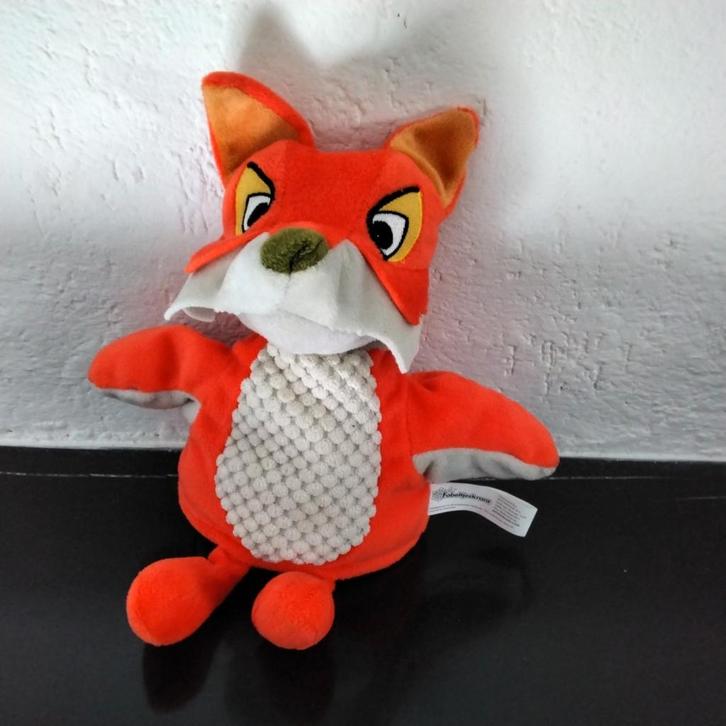 fabeltjeskrant handpop Lowieke de vos, Kinderen en Baby's, Speelgoed | Knuffels en Pluche, Gebruikt, Ophalen of Verzenden