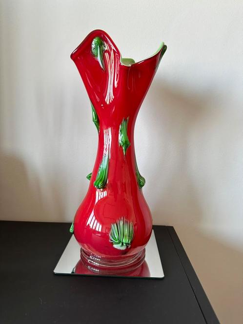 Vase verre de murano années 60, Antiek en Kunst, Kunst | Designobjecten, Ophalen of Verzenden