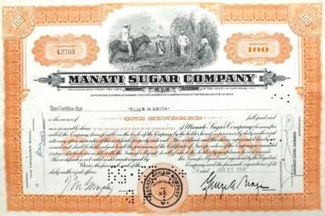 Manati (Cuba) Sugar Company 1959
