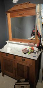 Antiek kast met marmer blad, Huis en Inrichting, Ophalen, Gebruikt