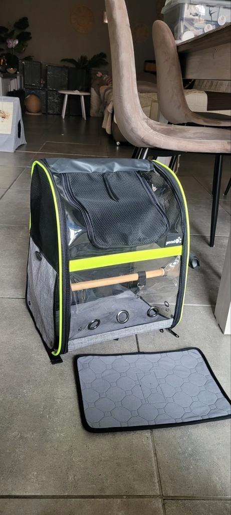 Transportrugzak voor vogels, met zitstok NIEUW, Dieren en Toebehoren, Transportboxen, Zo goed als nieuw
