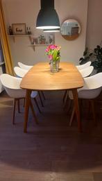 Tafel met 6stoelen, Huis en Inrichting, Tafels | Eettafels, Ophalen, Zo goed als nieuw