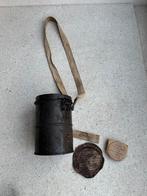 Wo1 Duitse gasmaskerdoos met gebruiksaanwijzing, Ophalen of Verzenden