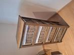 Houten kast met 4 rieten mandjes, Huis en Inrichting, Ophalen, Gebruikt