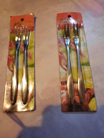 nieuw set van 2 slakken vorken 18/8 roestvrij staal Kitchen beschikbaar voor biedingen