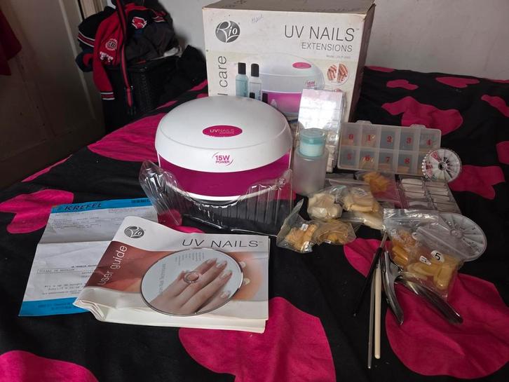 uv nails extensions set, Hobby en Vrije tijd, Overige Hobby en Vrije tijd, Gebruikt, Ophalen of Verzenden