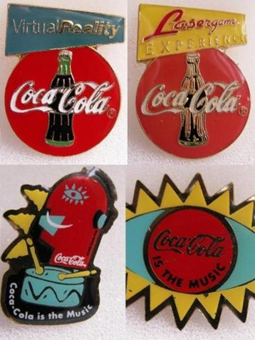 Verschillende coca cola pins, speldjes div. afbeeldingen beschikbaar voor biedingen