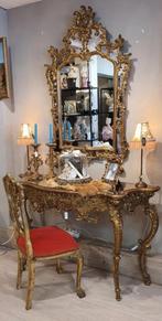 Prachtige antieke console tafel met spiegel, Ophalen