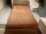 Vintage zetelbed, Ophalen, Gebruikt, Eenpersoons, Bruin