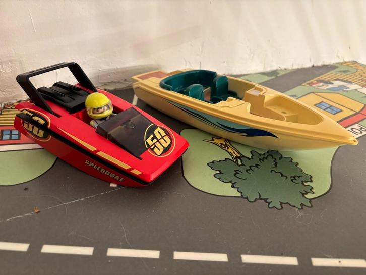 Playmobil 4341 – Speedboat + gratis een 2 Playmobil boot, Kinderen en Baby's, Speelgoed | Playmobil, Zo goed als nieuw, Complete set