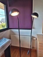 2 zwarte staanlampen met spotjes., Ophalen, Gebruikt