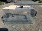 CAVIA KOOI met glazen onderkant 46x76x46 met toebehoren, Dieren en Toebehoren, Kooi, Minder dan 75 cm, Zo goed als nieuw, Cavia