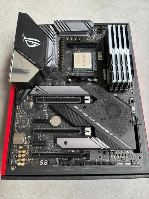 Upgradekit: 5800X3D + STRIX X570-E Gaming + G.Skill 32GB, Computers en Software, Processors, Zo goed als nieuw, 8-core, 4 Ghz of meer