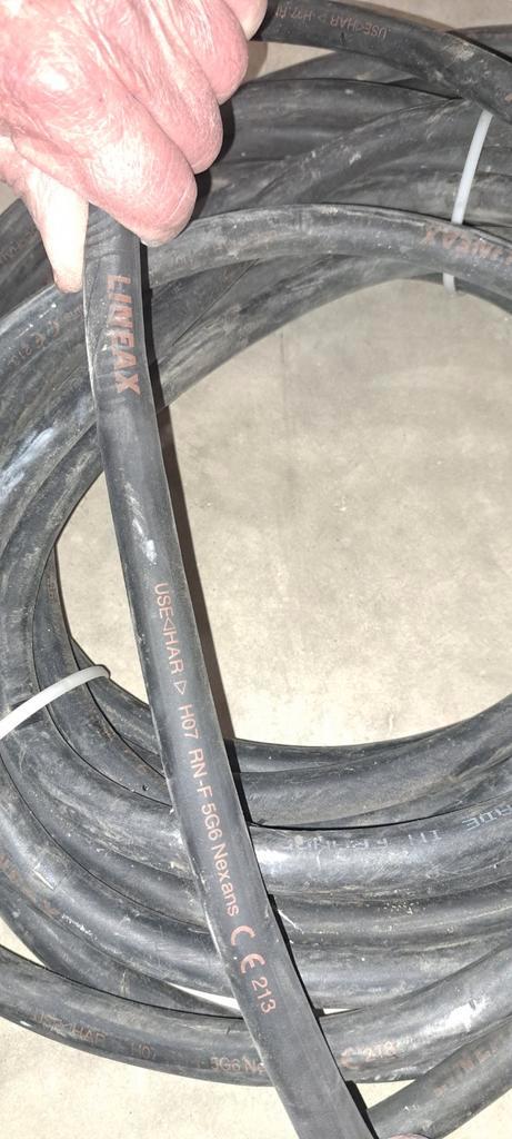 15 m Nexans H07RN-F LINEAX 5G6mm² industriële flexibele kabe, Doe-het-zelf en Bouw, Elektriciteit en Kabels, Gebruikt, Kabel of Snoer