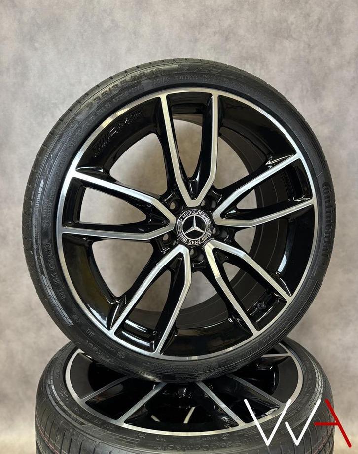 19” Mercedes-Benz A35 AMG velgen A-Klasse W177 Continental, Auto-onderdelen, Banden en Velgen, Banden en Velgen, Zomerbanden, 19 inch
