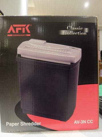 Papierversnipperaar AFK beschikbaar voor biedingen