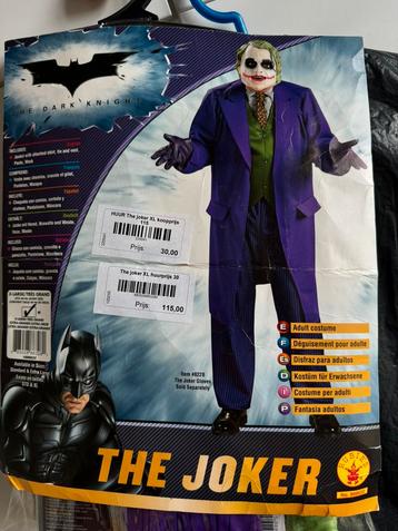 Joker kostuum, verkleedpak maat xl