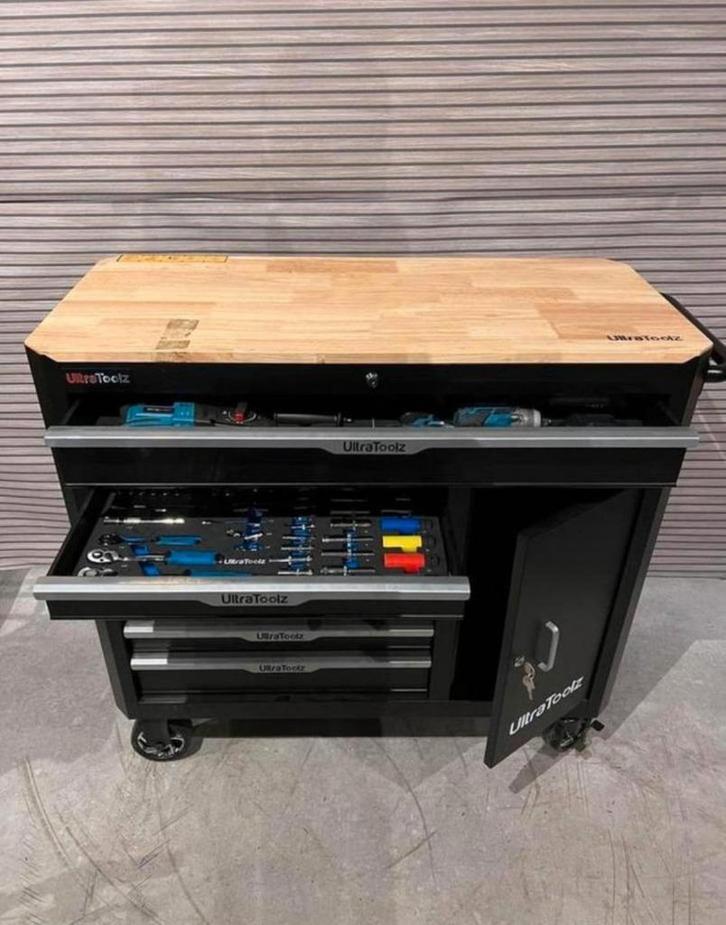 Chariot à outils avec tiroirs complètement remplis﻿, Autos : Divers, Outils de voiture, Neuf, Enlèvement ou Envoi