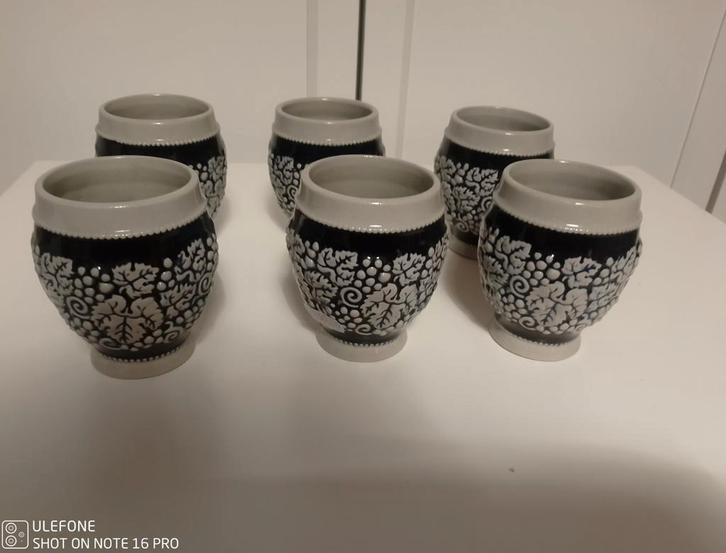 coupes à vin, Marzi et Remy, Antiquités & Art, Antiquités | Céramique & Poterie, Enlèvement ou Envoi