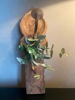 Houten ornament met metalen haak, Antiek en Kunst, Ophalen of Verzenden