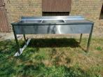 inox afwastafel horeca, Ophalen, Zo goed als nieuw, Inox, Wastafel