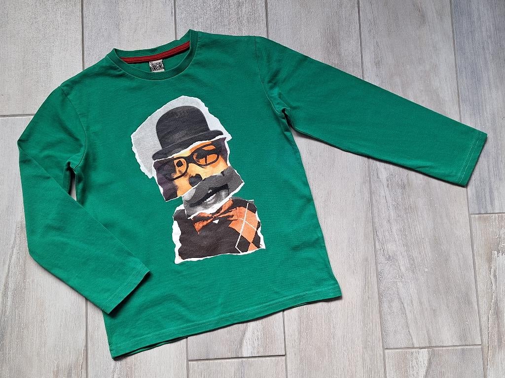 ★ M128 - Longsleeve hond, Enlèvement ou Envoi, Comme neuf, Garçon, Chemise ou À manches longues