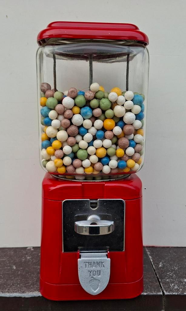 Brabo Glazen metalen kauwgom pinda's M&M's automaat, Verzamelen, Automaten | Overige, Zo goed als nieuw, Ophalen of Verzenden