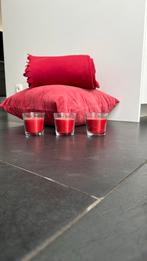 Rood deco setje, Huis en Inrichting, Ophalen, Zo goed als nieuw, Rood