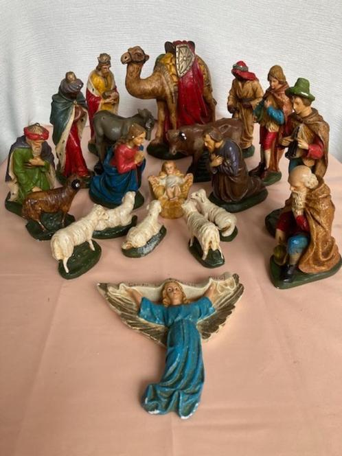 Kerstfiguren 20-delig, Diversen, Kerst, Gebruikt, Ophalen of Verzenden