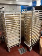 Professioneel inox karren met 19 plateaus, Ophalen