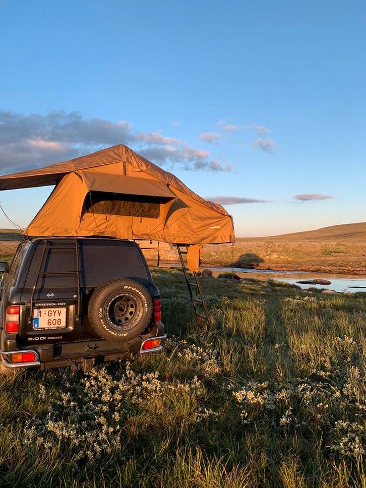 Daktent 2 personen + ondertent, Caravans en Kamperen, Tenten, tot en met 2, Zo goed als nieuw, Ophalen
