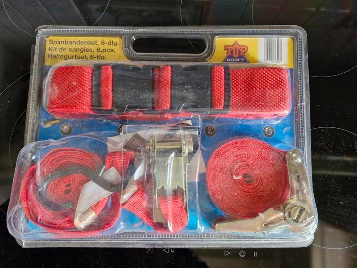 4 delig spanbandenset van Top Craft, Auto diversen, Aanhangwagen-onderdelen, Zo goed als nieuw, Ophalen of Verzenden