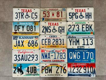 Plaque d’immatriculation us licenseplaat usa vintage mancave beschikbaar voor biedingen
