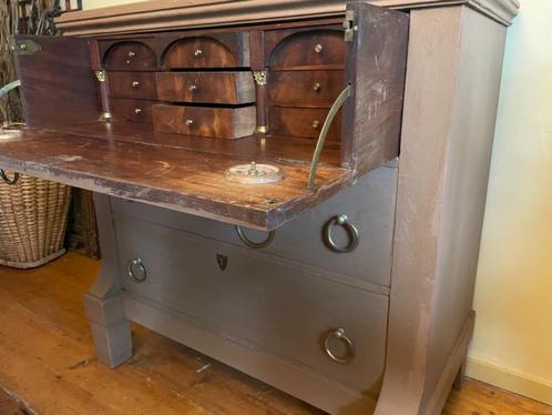 Mooi Uniek Bureau Werktafel Schrijftafel Ladenkast Hollands, Antiek en Kunst, Antiek | Woonaccessoires, Ophalen