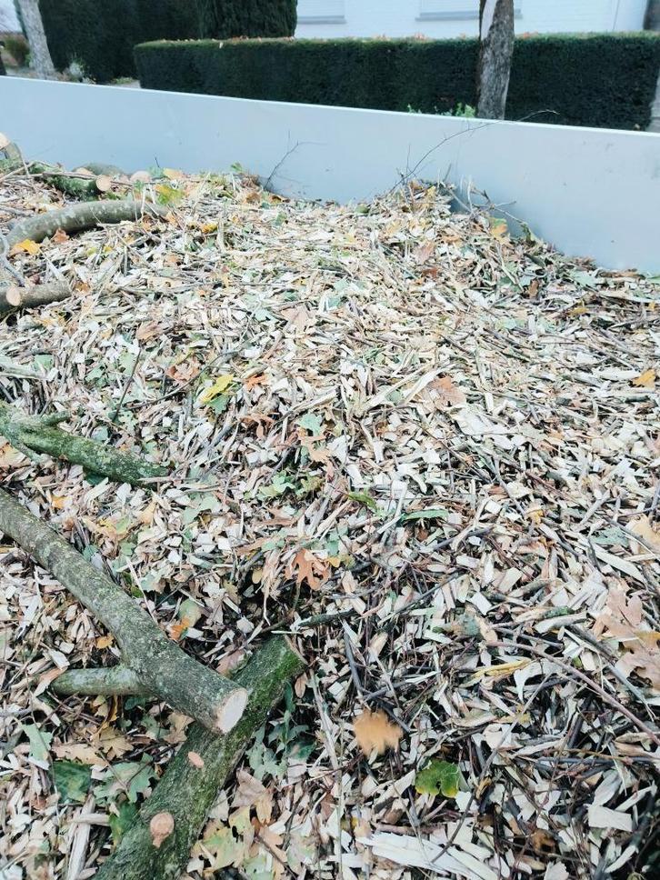 Houtsnippers hakselingen schors., Tuin en Terras, Aarde en Mest, Boomschors, Ophalen