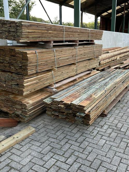 Tand en groef planken, Tuin en Terras, Palen, Balken en Planken, Zo goed als nieuw, Planken, Ophalen
