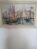 Très belle peinture marine signée René Clarot, Ophalen