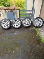 originele Audi 18p velgen met zeer goede 5/112 winterbanden, Ophalen, 18 inch, Winterbanden, Band(en)