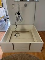 Werpkist met warmte lamp en accessoires, Dieren en Toebehoren, Honden-accessoires, Ophalen, Zo goed als nieuw