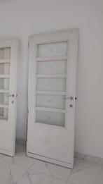4 binnendeuren - 207x845, Bricolage & Construction, 200 à 215 cm, Verre, Enlèvement, Utilisé