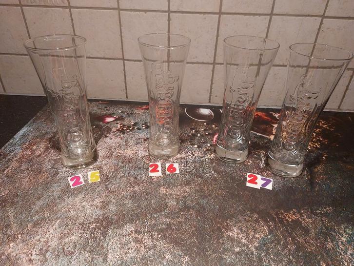 Carlsberg glazen, Verzamelen, Glas en Drinkglazen, Zo goed als nieuw, Bierglas, Ophalen of Verzenden