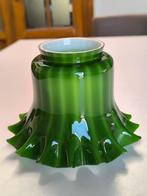 Groenglazen lampekap in mid-century stijl, Antiek en Kunst, Ophalen of Verzenden
