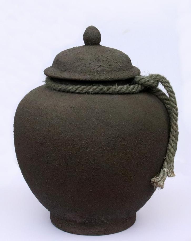 Urn steen handgemaakt circa 4 liter, Maison & Meubles, Accessoires pour la Maison | Autre, Neuf, Enlèvement ou Envoi