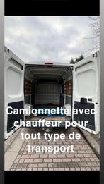 Camionnette avec chauffeur, Auto's, Bestelwagens en Lichte vracht, Particulier, Te koop